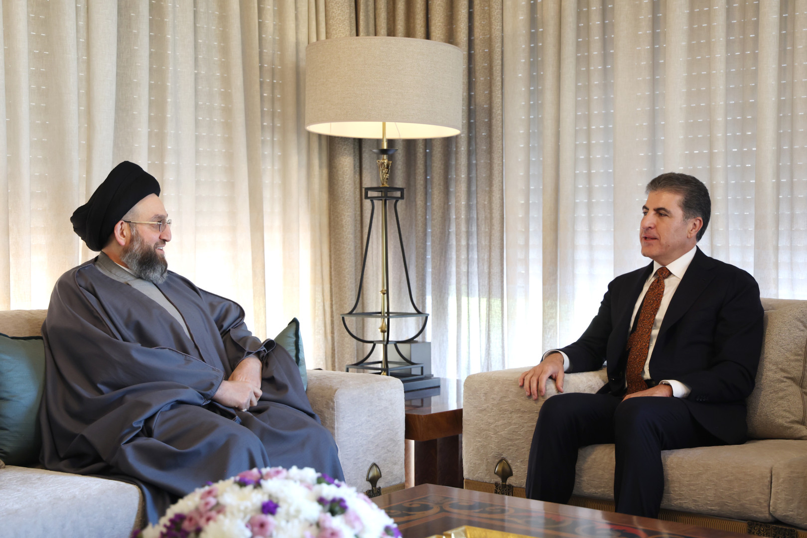 President Nechirvan Barzani meets with Sayyid Ammar Al-Hakim