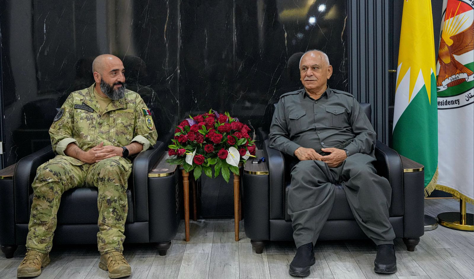 جێگری سەرۆک لەگەڵ فەرماندەی سەربازیی هێزی هاوپەیمانیی ئیتاڵیا کۆبووەوە