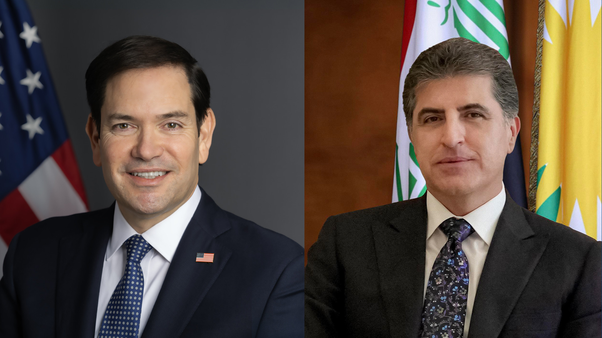 President Nechirvan Barzani receives a phone call from the US Secretary of State