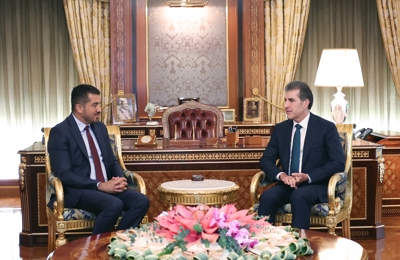 سەرۆكی هەرێمی كوردستان پێشوازی لە پەرلەمانتارێكی ئەڵمانی دەكات
