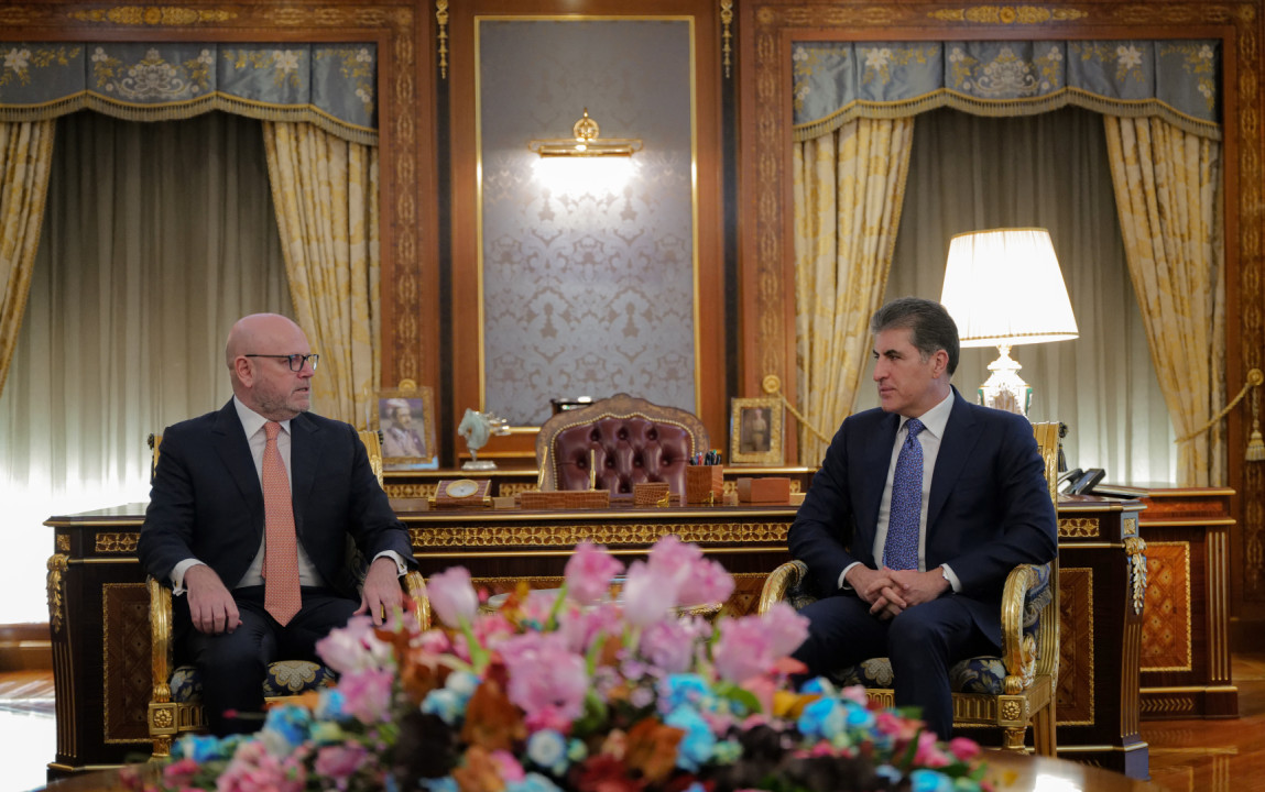 President Nechirvan Barzani welcomes the new Italian Consul General