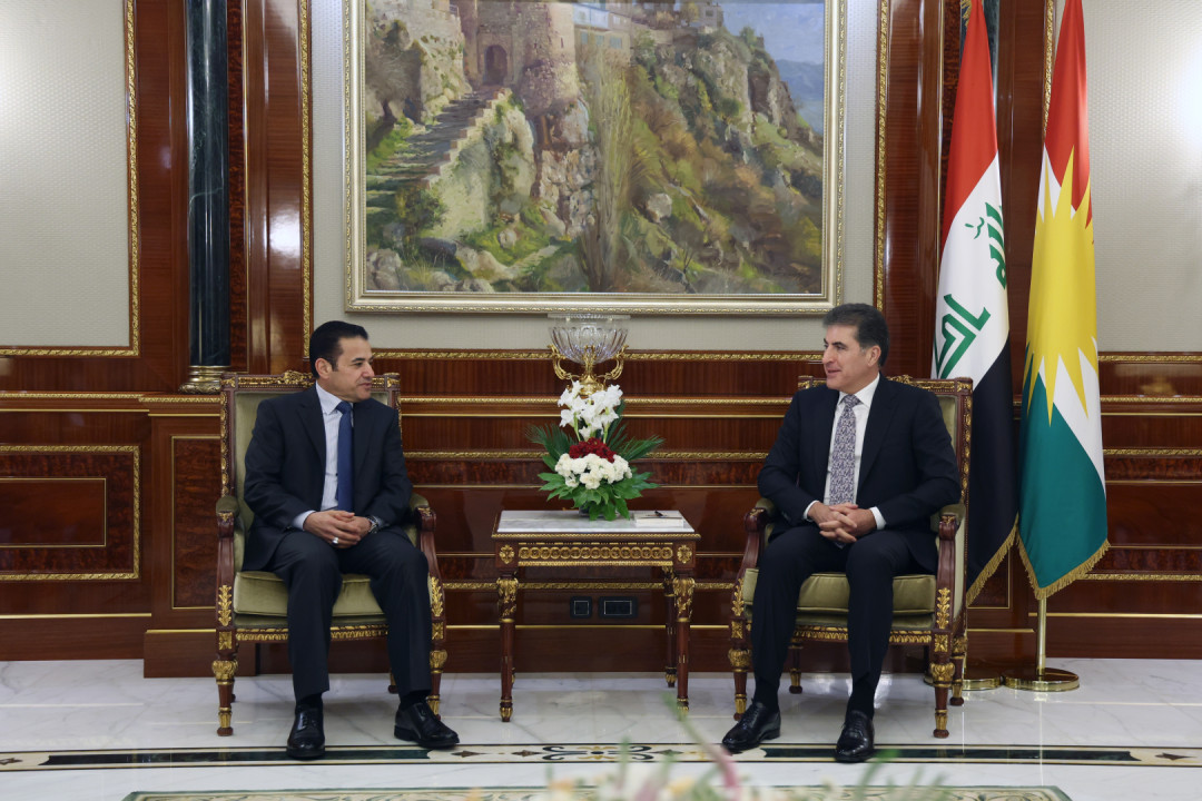 Serok Nêçîrvan Barzanî bi Şêwirmendê Asayîşa Niştimaniya Iraqê re civiya