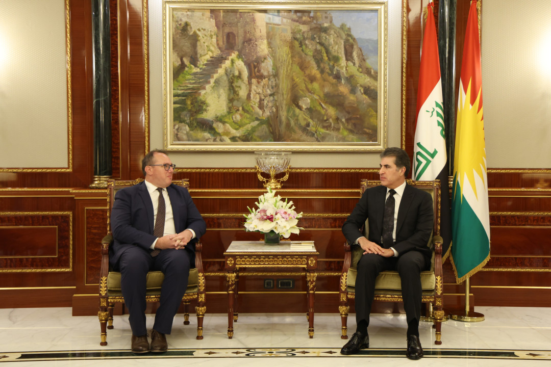 President Nechirvan Barzani receives Chargé d’Affaires of the US Embassy in Iraq