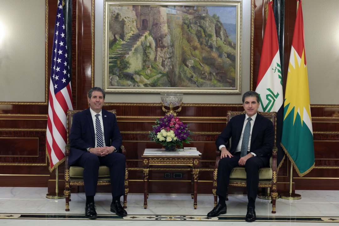 سه‌رۆك نێچيرڤان بارزانى له‌گه‌ڵ جێگرى وه‌زيرى ده‌ره‌وه‌ى ئه‌مه‌ريكا كۆبووه‌وه‌