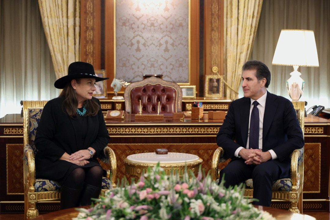 Serok Nêçîrvan Barzanî pêşwaziyê li Konsula Giştî ya Amerîkayê kir