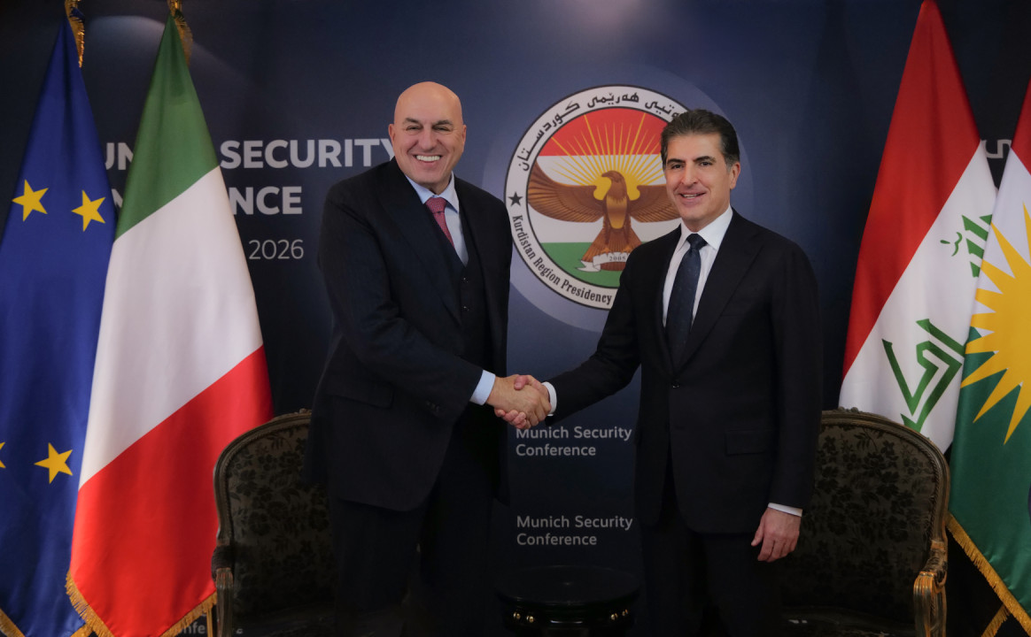 President Nechirvan Barzani conveys the Kurdistan Region’s appreciation for Italy’s support