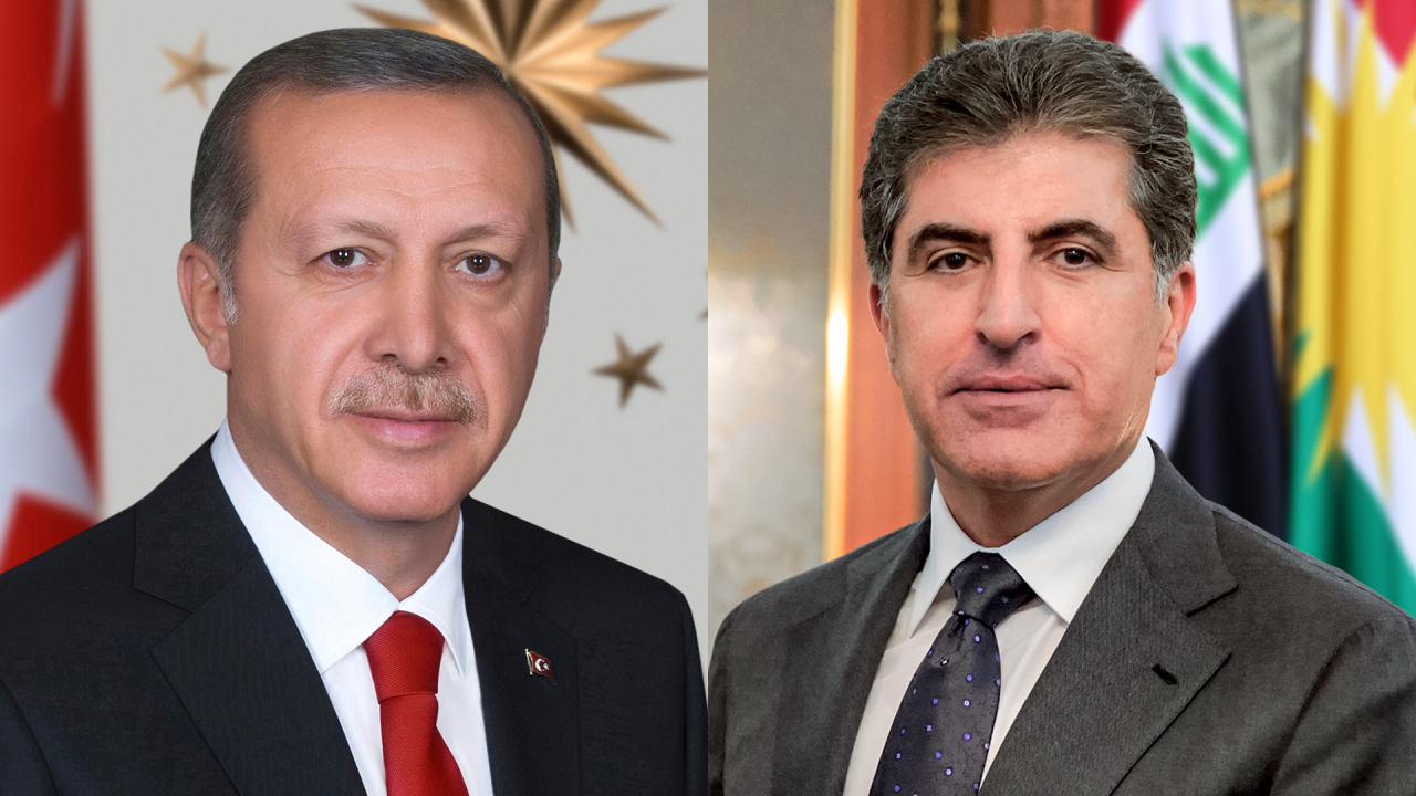 President Nechirvan Barzani and President Recep Tayyip Erdoğan discuss regional developments
