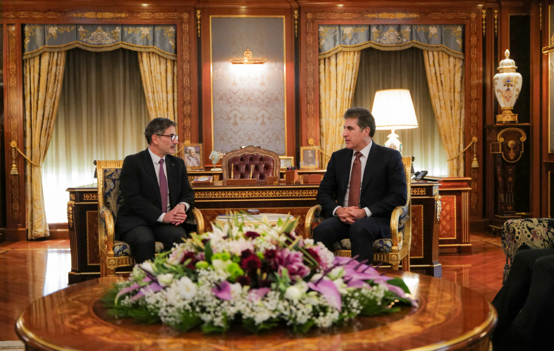 الرئيس نيجيرفان بارزاني يتلقى رسالة من سفير الاتحاد الأوروبي