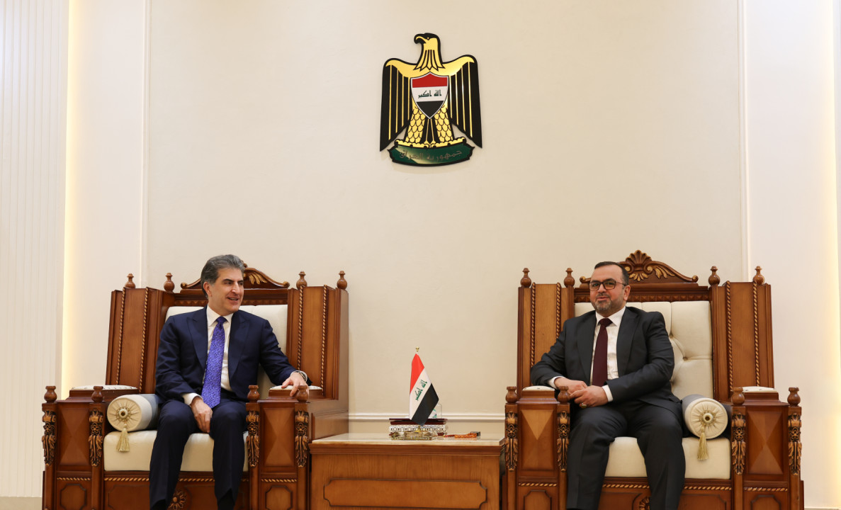 الرئيس نيجيرفان بارزاني يجتمع مع رئيس تحالف النهج الوطني