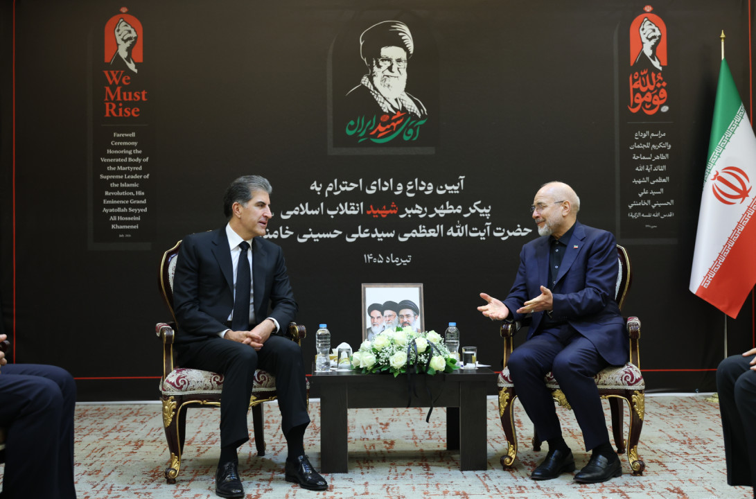 سەرۆکى هه‌رێمى كوردستان لەگەڵ سەرۆکی ئەنجومەنی شوورای ئێران کۆبووەوە
