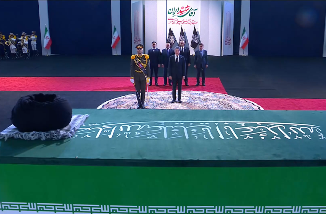 سەرۆکی هەرێمی کوردستان بەشداری لە ڕێوڕەسمی ماڵئاواییکردن له‌ ڕابەری پێشووى ئێراندا دەکات