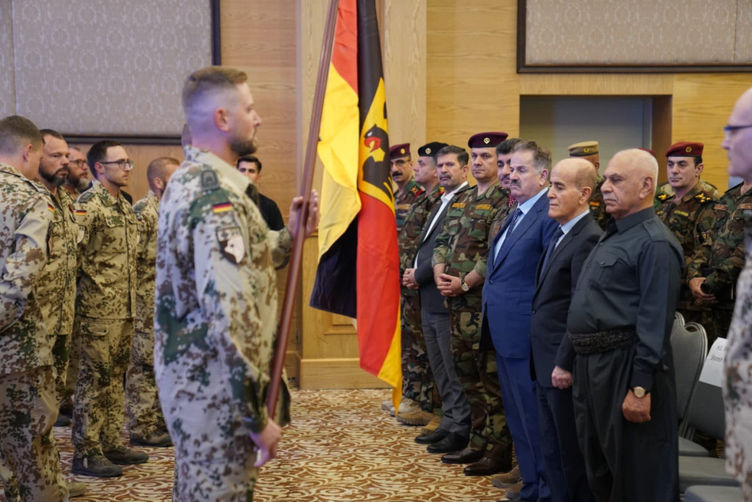 جێگری سەرۆک بەشداری لە ڕێوڕەسمی کۆتاییهاتنی ئەرکی هێزی هاوپەیمانیی ئەڵمانیا دەکات