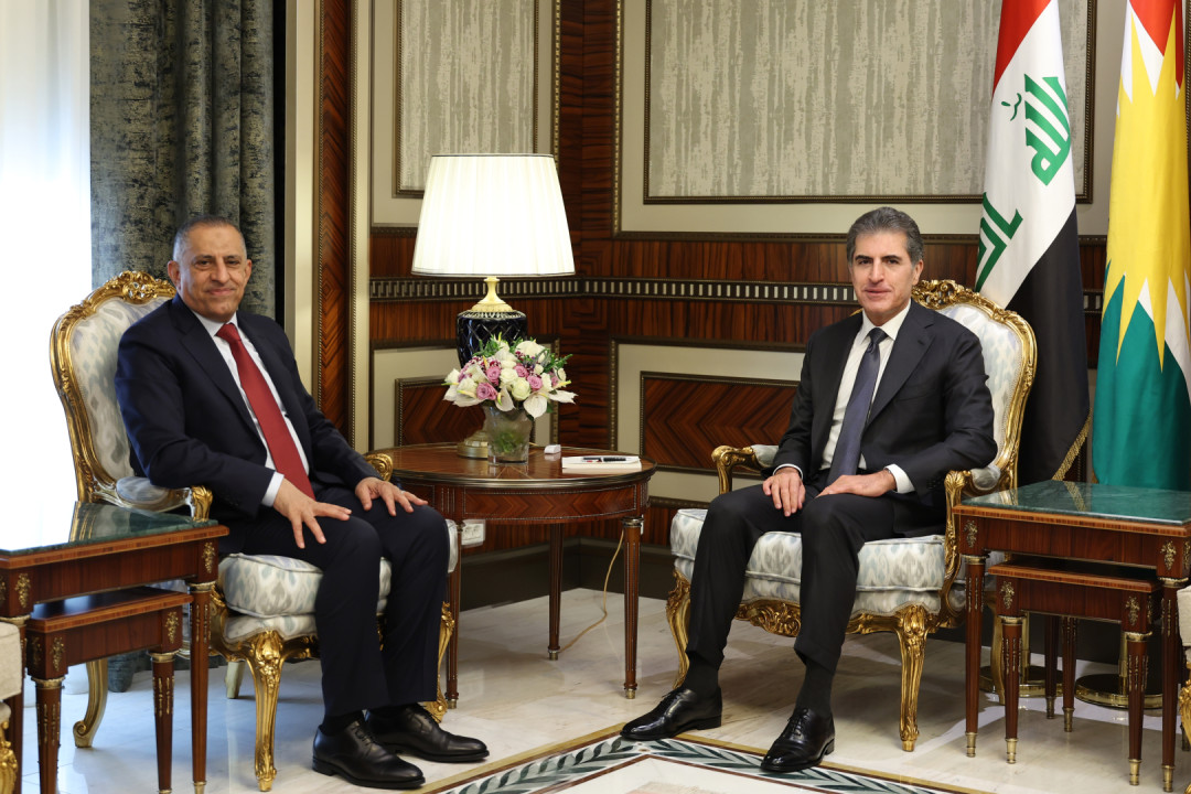 سەرۆکی هەرێمی کوردستان پێشوازی لە ڕاوێژکاری ئاسایشی نيشتمانيى عێراق دەکات