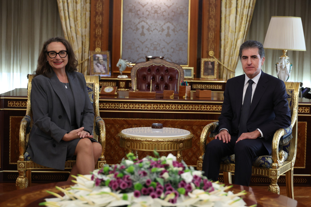 سەرۆکی هەرێمی کوردستان پێشوازی لە کونسوڵی گشتیی ئەمه‌ریکا دەکات