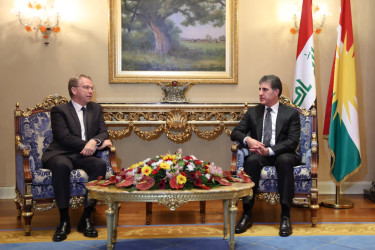 President Nechirvan Barzani meets with Ambassador of France