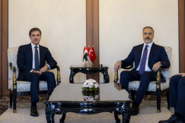 President Nechirvan Barzani meets with Türkiye’s Foreign Minister Hakan Fidan