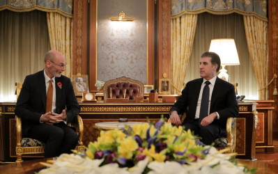 President Nechirvan Barzani meets with UK Ambassador to Iraq