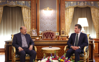 President Nechirvan Barzani receives Consul General of Iran