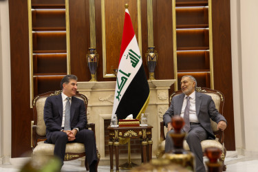 President Nechirvan Barzani meets with the Speaker of the Iraqi Parliament