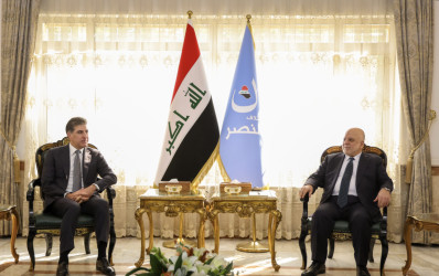 President Nechirvan Barzani meets with the leader of the Nasr Coalition