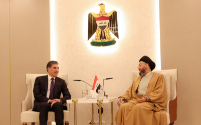 President Nechirvan Barzani meets with Sayyed Ammar Al-Hakim