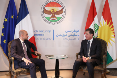 President Nechirvan Barzani meets with France's Foreign Minister Jean-Noël Barrot