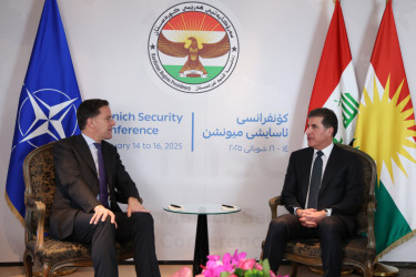 President Nechirvan Barzani meets with NATO Secretary General Mark Rutte