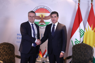 President Nechirvan Barzani meets with German Minister of State Tobias Lindner