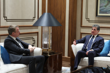 President Nechirvan Barzani meets with Ambassador of France