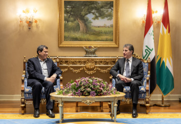 President Nechirvan Barzani meets with General Mazloum Abdi