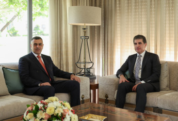 President Nechirvan Barzani receives the Governor of Basra