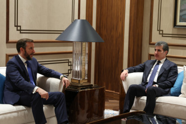 President Nechirvan Barzani meets with Italy’s Ambassador