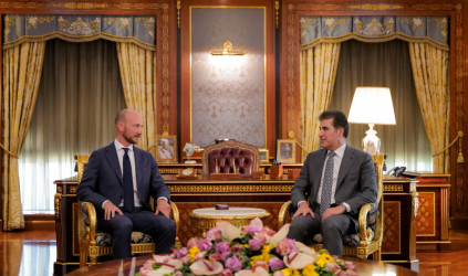 President Nechirvan Barzani meets with the Consul General of the Netherlands