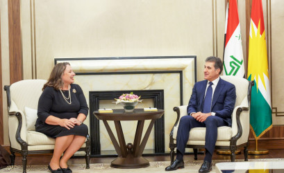 الرئيس نيجيرفان بارزاني يستقبل القنصلين العامين الأمريكيين السابق والجديدة
