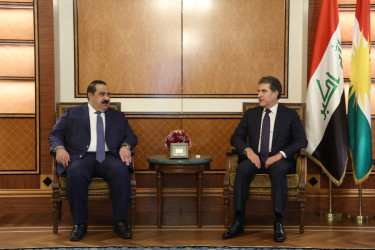 سەرۆك نێچیرڤان بارزانی لەگەڵ سەرۆكی هاوپەیمانیی عەزم كۆبووەوە