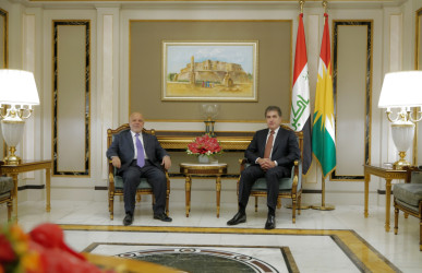 Serok Nêçîrvan Barzanî Pêşwaziyê Li Dr. Heyder El-Ebadî Kir