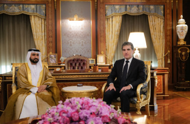 سه‌رۆك نێچيرڤان بارزانى پێشوازيى له‌ كونسوڵى گشتيى نوێى ئيمارات كرد