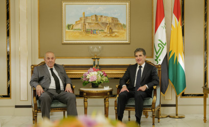 سه‌رۆك نێچيرڤان بارزانى پێشوازيى له‌ د. ئه‌ياد عه‌للاوى كرد