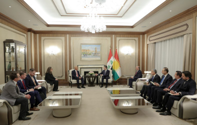 سه‌رۆك نێچيرڤان بارزانى و نوێنه‌رى سه‌رۆك تره‌مپ بۆ كاروبارى سووريا كۆبوونه‌وه‌