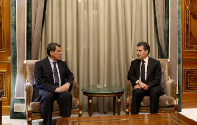 سەرۆک نێچیرڤان بارزانی و مەزڵووم عەبدی پێشهاتەکانی سووریا تاوتوێ دەکەن