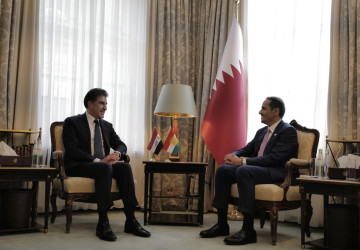 سەرۆک نێچیرڤان بارزانی و سەرۆکوەزیرانی قەتەر جەخت لە پاراستنی سەقامگیریی ناوچەکە دەکەنەوە