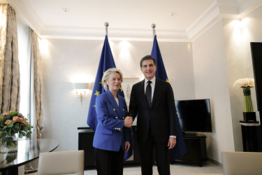 سەرۆک نێچیرڤان بارزانی و سەرۆکی کۆمیسیۆنی ئەورووپا پەیوەندییەکانی هەرێمی کوردستان و یەکێتیی ئەورووپا تاوتوێ دەکەن