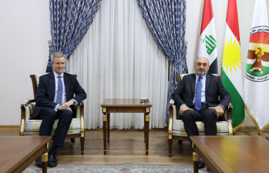 سەرۆکی دیوان پێشوازی لە کونسوڵی گشتیی ئەڵمانیا دەکات