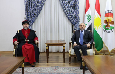 سەرۆکی دیوان پێشوازیی لە پاترياركى (کەنیسەی کۆنی ڕۆژهەڵات) کرد