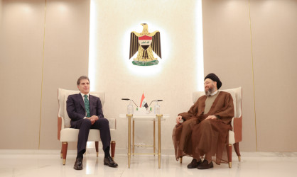 President Nechirvan Barzani meets with Sayyid Ammar al-Hakim
