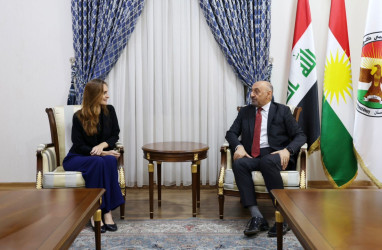 سەرۆکی دیوان پێشوازیی لە ڕاوێژکاری سیاسیی باڵیۆزخانەی بەریتانیا لە عێراق کرد