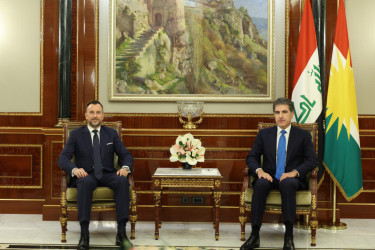 سەرۆکی هەرێمی کوردستان لەگەڵ باڵیۆزی ئیتالیا لە عێراق کۆبووەوە