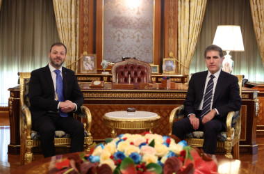 سەرۆکی هەرێمی کوردستان پێشوازی لە بەرپرسی نووسینگەی یەکێتیی ئەورووپا دەکات
