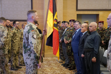 جێگری سەرۆک بەشداری لە ڕێوڕەسمی کۆتاییهاتنی ئەرکی هێزی هاوپەیمانیی ئەڵمانیا دەکات
