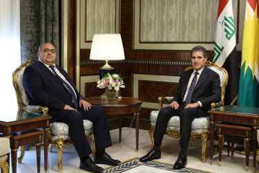 سەرۆکی هەرێمی کوردستان پێشوازی لە باڵیۆزی ڕۆمانیا دەکات